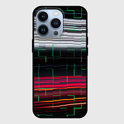 Чехол для iPhone 13 Pro Цветная мозаика colored mosaic lines, цвет: 3D-черный