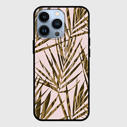 Чехол для iPhone 13 Pro Тропические Пальмы Летом, цвет: 3D-черный