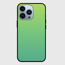 Чехол для iPhone 13 Pro Shades of Green GRADIENT, цвет: 3D-черный