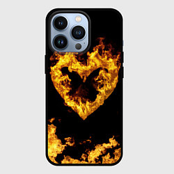 Чехол iPhone 13 Pro Fire Heart