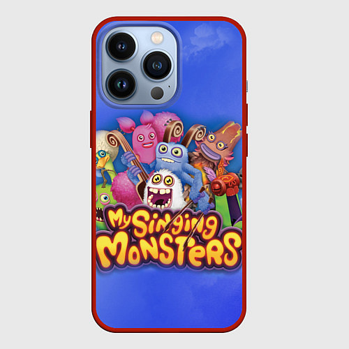 Чехол iPhone 13 Pro My singing monsters поющие монстры / 3D-Красный – фото 1