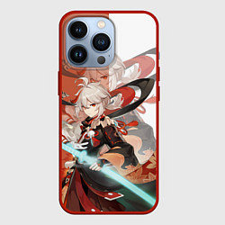 Чехол для iPhone 13 Pro Kaedehara Kazuha GENSHIN IMPACT, цвет: 3D-красный