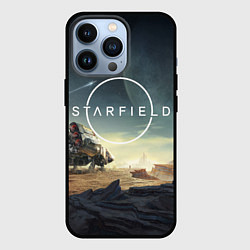 Чехол для iPhone 13 Pro На поверхности Starfield, цвет: 3D-черный