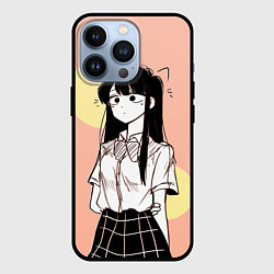 Чехол для iPhone 13 Pro Милашка Коми У Коми проблемы с общением, цвет: 3D-черный