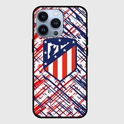 Чехол для iPhone 13 Pro Атлетико мадрид краска, цвет: 3D-черный