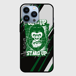 Чехол для iPhone 13 Pro Голова злой гориллы, цвет: 3D-черный