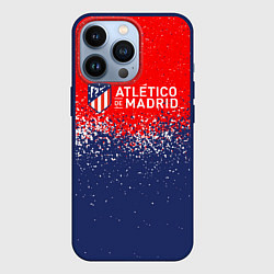 Чехол для iPhone 13 Pro Atletico madrid атлетико мадрид брызги красок, цвет: 3D-тёмно-синий