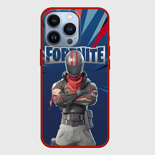 Чехол iPhone 13 Pro Fortnite Герой асфальта Burnout Video game / 3D-Красный – фото 1