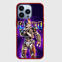 Чехол для iPhone 13 Pro Fortnite Catbash Character Video game, цвет: 3D-красный