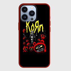 Чехол для iPhone 13 Pro KoЯn - Korn, цвет: 3D-красный