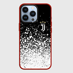 Чехол для iPhone 13 Pro Juventus fc брызги краски, цвет: 3D-красный