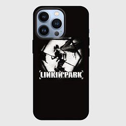 Чехол для iPhone 13 Pro Linkin Park рисунок баллончиком, цвет: 3D-черный