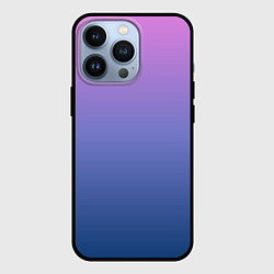 Чехол для iPhone 13 Pro PINK-BLUE GRADIENT ГРАДИЕНТ, цвет: 3D-черный