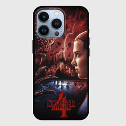 Чехол iPhone 13 Pro Vecna vs Eleven Stranger Things 4