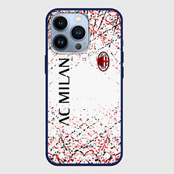Чехол для iPhone 13 Pro Ac milan logo, цвет: 3D-тёмно-синий