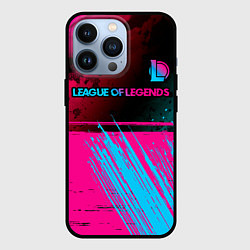 Чехол iPhone 13 Pro League of Legends Neon Gradient