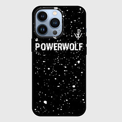 Чехол iPhone 13 Pro Powerwolf Glitch на темном фоне