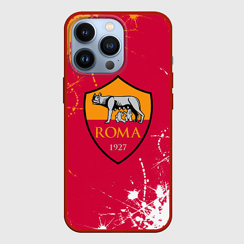 Чехол iPhone 13 Pro Roma : рома брызги красок / 3D-Красный – фото 1