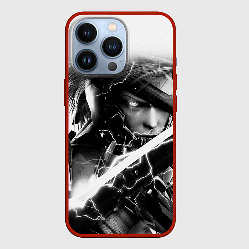 Чехол iPhone 13 Pro МЕТАЛ ГИР СОЛИД- METAL GEAR / 3D-Красный – фото 1