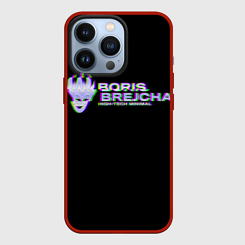 Чехол iPhone 13 Pro Borij Brejcha Glitch / 3D-Красный – фото 1