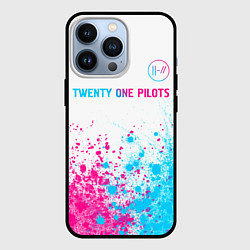 Чехол для iPhone 13 Pro Twenty One Pilots Neon Gradient, цвет: 3D-черный