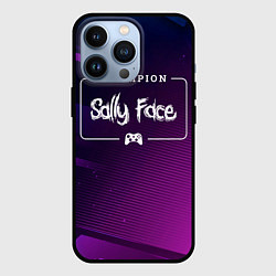 Чехол для iPhone 13 Pro Sally Face Gaming Champion: рамка с лого и джойсти, цвет: 3D-черный