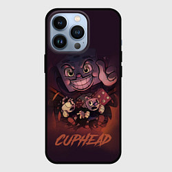 Чехол для iPhone 13 Pro Cuphead - Король кости, цвет: 3D-черный