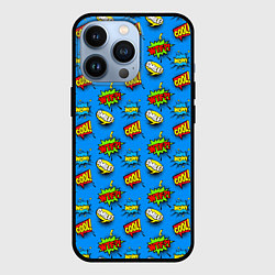 Чехол для iPhone 13 Pro POP ART - стикербомбинг, цвет: 3D-черный