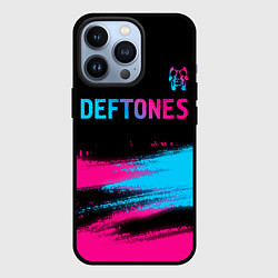 Чехол для iPhone 13 Pro Deftones Neon Gradient, цвет: 3D-черный