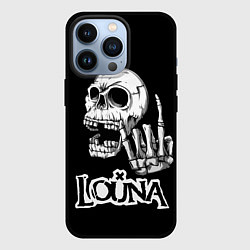 Чехол для iPhone 13 Pro Louna череп, цвет: 3D-черный