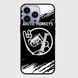 Чехол для iPhone 13 Pro Arctic Monkeys - КОТ - Краски, цвет: 3D-черный