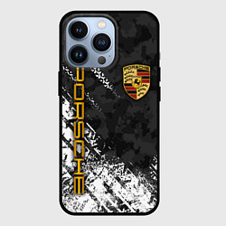 Чехол для iPhone 13 Pro PORSCHE : КАМУФЛЯЖ И СЛЕД ПРОТЕКТОРА, цвет: 3D-черный