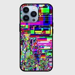 Чехол для iPhone 13 Pro Яркий авангардный глитч, цвет: 3D-черный