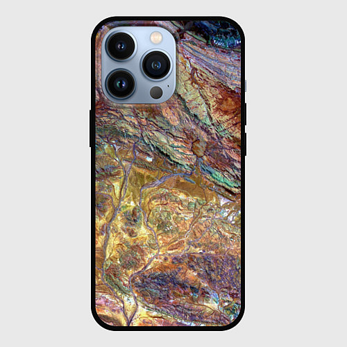 Чехол iPhone 13 Pro Горная порода возраст которых превышает 3,6 миллиа / 3D-Черный – фото 1