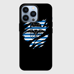 Чехол для iPhone 13 Pro Спецназ ГРУ - порванная, цвет: 3D-черный