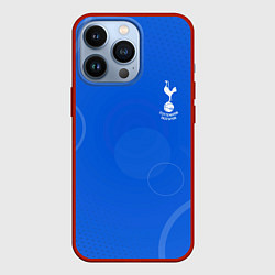 Чехол для iPhone 13 Pro Tottenham hotspur Голубая абстракция, цвет: 3D-красный