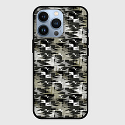 Чехол для iPhone 13 Pro Абстрактный камуфляжный, цвет: 3D-черный