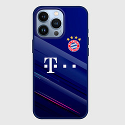 Чехол для iPhone 13 Pro Bayern munchen Абстракция, цвет: 3D-тёмно-синий