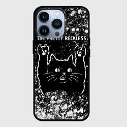 Чехол для iPhone 13 Pro Группа The Pretty Reckless и рок кот, цвет: 3D-черный