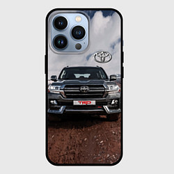 Чехол для iPhone 13 Pro Toyota Land Cruiser in the mountains, цвет: 3D-черный