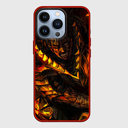 Чехол для iPhone 13 Pro Берсерк Гатс В Огне, цвет: 3D-красный