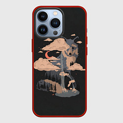 Чехол для iPhone 13 Pro Дух природы - Лиса, цвет: 3D-красный