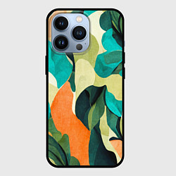 Чехол для iPhone 13 Pro Multicoloured camouflage, цвет: 3D-черный