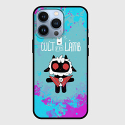 Чехол для iPhone 13 Pro Овечка арт - Cult of the lamb, цвет: 3D-черный