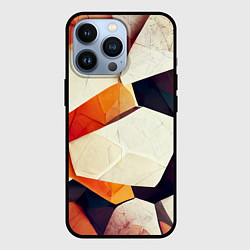 Чехол для iPhone 13 Pro Объёмная геометрическая абстракция, цвет: 3D-черный