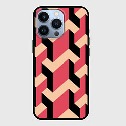Чехол для iPhone 13 Pro Объемный геометрический узор geometry, цвет: 3D-черный