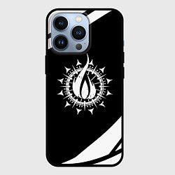 Чехол для iPhone 13 Pro In flames - абстракция, цвет: 3D-черный