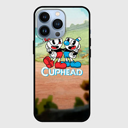 Чехол для iPhone 13 Pro Cuphead природа, цвет: 3D-черный
