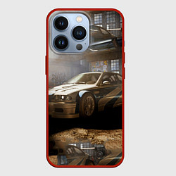 Чехол для iPhone 13 Pro Nfs most wanted bmw, цвет: 3D-красный