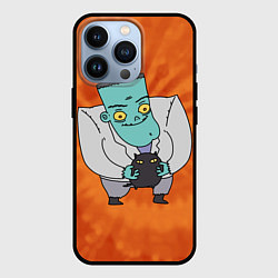 Чехол для iPhone 13 Pro Фрэнк и котик, цвет: 3D-черный